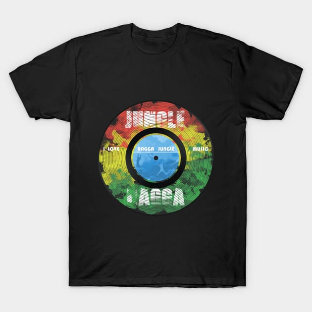 Ragga Jungle Music T-Shirt by Kostikus